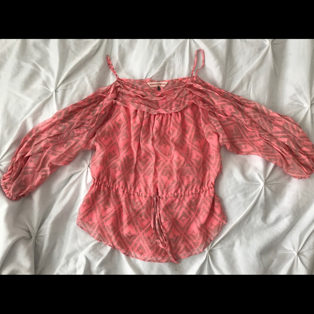 Rebecca Taylor Pink Silk Blouse